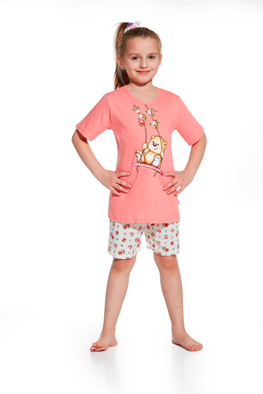 787 Пижама для девочек 47 Dreamy bear (розовый/бежевый)