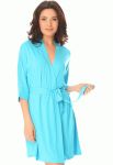 871 Женский халат Visa (бирюзовый)