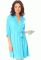 871 Женский халат Visa (бирюзовый)