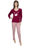 94-2601 Пижама женская (бордовый)