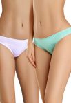 2209-30 трусы женские 2шт (белый/изумрудный) 2209-30 трусы женские 2шт (белый/изумрудный)
