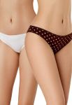 2209-30 трусы женские 2шт (шампань/шоколадный) 2209-30 трусы женские 2шт (шампань/шоколадный)