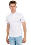 6164-2 Джемпер-поло мужской (белый)