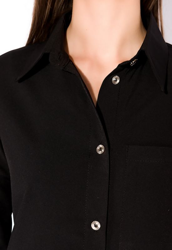 Базова офісна сорочка 151P173 (чорний)