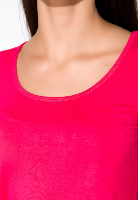 Базовая женская футболка 434V004-3 (малиновый)