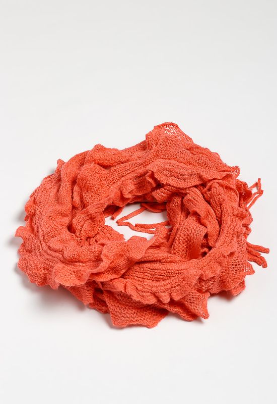 Базовый женский шарф 120PROS06775 (коралловый)