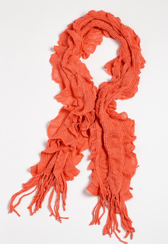 Базовый женский шарф 120PROS06775 (коралловый)