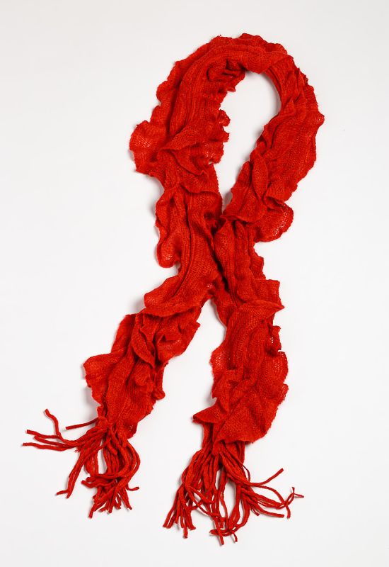 Базовый женский шарф 120PROS06775 (красный)