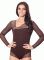 ББ 057 Боді жіночий (коричневий)