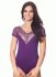 ББ 064 Боді жіночий стрінги (фіолетовий)
