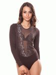 ББ 099 Боди женский (коричневый)