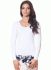 БЛ 069 Блузка жіноча (білий)