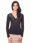 БЛ 075 Блузка жіноча (чорний)