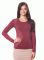 БЛ 128 Блузка жіноча (бордовий)
