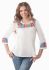 BL 130 Блузка женская (белый/голубой)