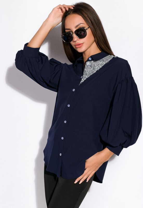 Блуза 120PN19011 (темно-синій)
