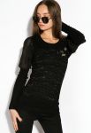 Блуза 120PO4319 (черный)