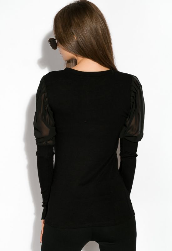 Блуза 120PO4319 (черный)