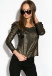 Блуза 120PO99052 (черный/золотой)