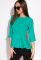 Блуза однотонна 148P32 (бірюзовий)
