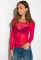 Блуза-сітка жіноча 108P029 (малиновий)