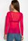 Блуза-сітка жіноча 108P029 (малиновий)