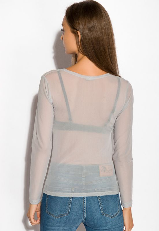 Блуза-сітка жіноча 108P029 (сірий)