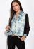Блуза стильная на завязках 83P1622 (голубой)