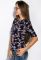 Блуза жіноча 118P128 (темно-синій)