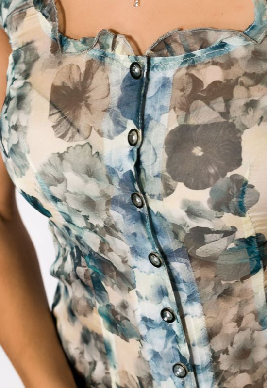 Блуза жіноча 118P165 (квітковий)