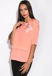 Блуза жіноча 118P237 (рожевий)