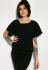 Блуза женская короткий рукав однотонная 19PL162 (черный)