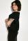 Блуза женская короткий рукав однотонная 19PL162 (черный)