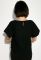 Блуза женская короткий рукав однотонная 19PL162 (черный)