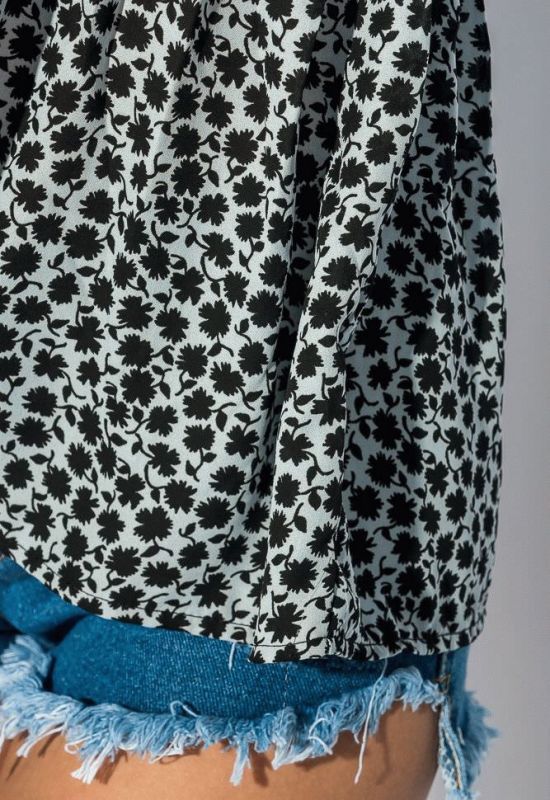 Блуза жіноча стильна 266F011-11 (сірий/чорний)