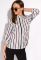 Блуза жіноча в смужку 148P1023 (білий/бузковий)