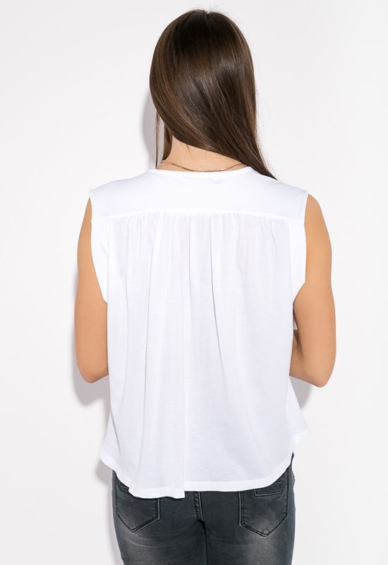Блуза женская в стиле Casual 516F062 (белый)