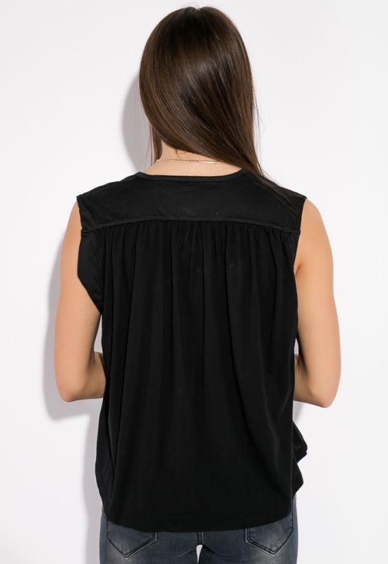 Блуза женская в стиле Casual 516F062 (черный)