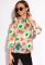 Блуза женская в цветочный принт 148P90005 (коралловый)