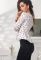 Блузка BK-7610-14 (белый/алый)
