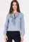 Блузка BK-7659-4 (серый/голубой)