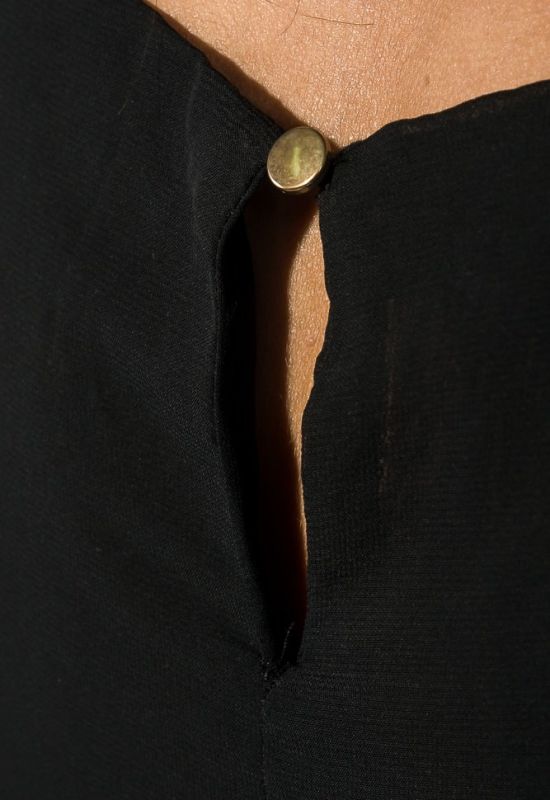 Блузка жіноча двошарова повітряна 64PD243 (чорний)