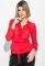 Блузка женская на запах с оборками 68PD508 (красный)