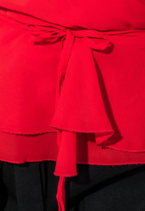Блузка женская на запах с оборками 68PD508 (красный)