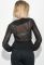 Блузка жіноча на запах з оборками 68PD508 (чорний)