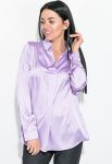 Блузка женская нежная к телу 64PD339-1 (сиреневый)