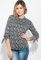 Блузка женская нежная с завязками на руках 64PD2631 (черный/серый)