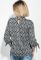 Блузка женская нежная с завязками на руках 64PD2631 (черный/серый)