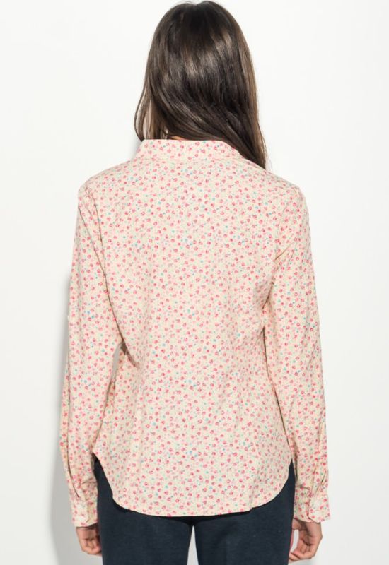 Блузка жіноча святкова легка 64PD155 Персиковий (персиковий)