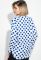 Блузка женская принт «Яблоко» 64PD286-7 (белый/синий)